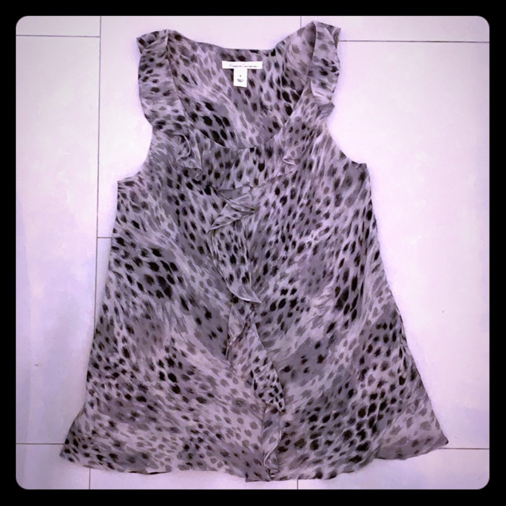 Kenneth Cole leopard blouse